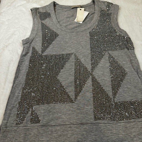 TOWNSEN Tops - TOWNSEN Gray Top with Silver Accents